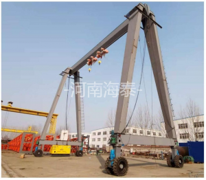 新疆-電動輪胎門式起重機-MHET16+16t-19m